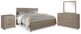 J&M Furniture - Ashley Furniture - Culverbach King Panel Bed, Dresser, Mirror and Nightstand - King Panel Bed, Dresser, Mirror and Nightstand - B070B15